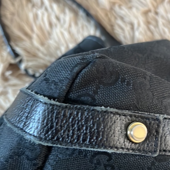 Auth GUCCI Black GG Canvas Abbey D-Ring Shoulder Bag - Picture 9 of 16